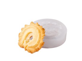 Molde silicona galletita danesa cresta 